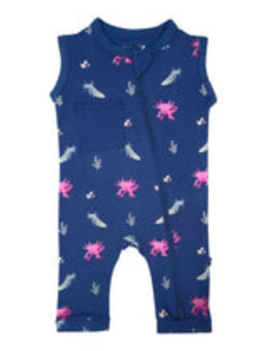 NWT Kyte Baby Zippered Sleeveless Romper in Axolotl - Size 2T